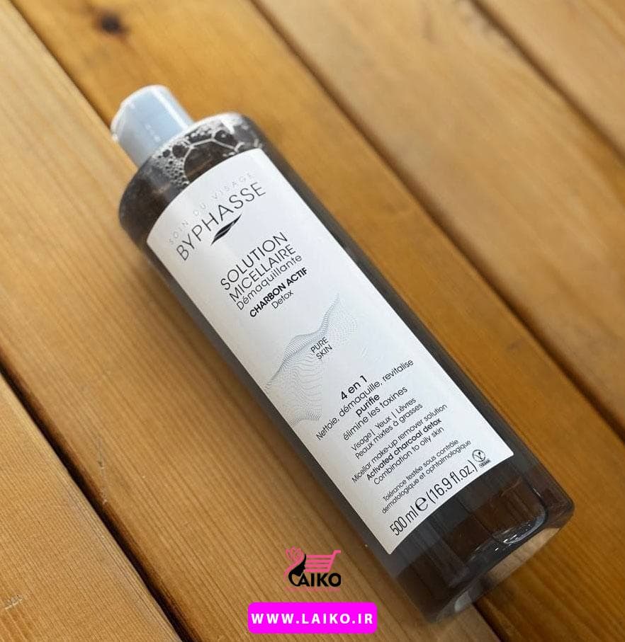 میسلار واتر عصاره زغال پوست های چرب و مختلط بایفاس PURE SKIN — تصویر ۳