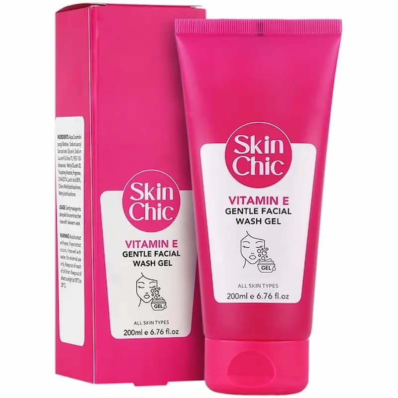 ژل شستشو صورت اسکین شیک مدل ویتامین E | حجم 200ml