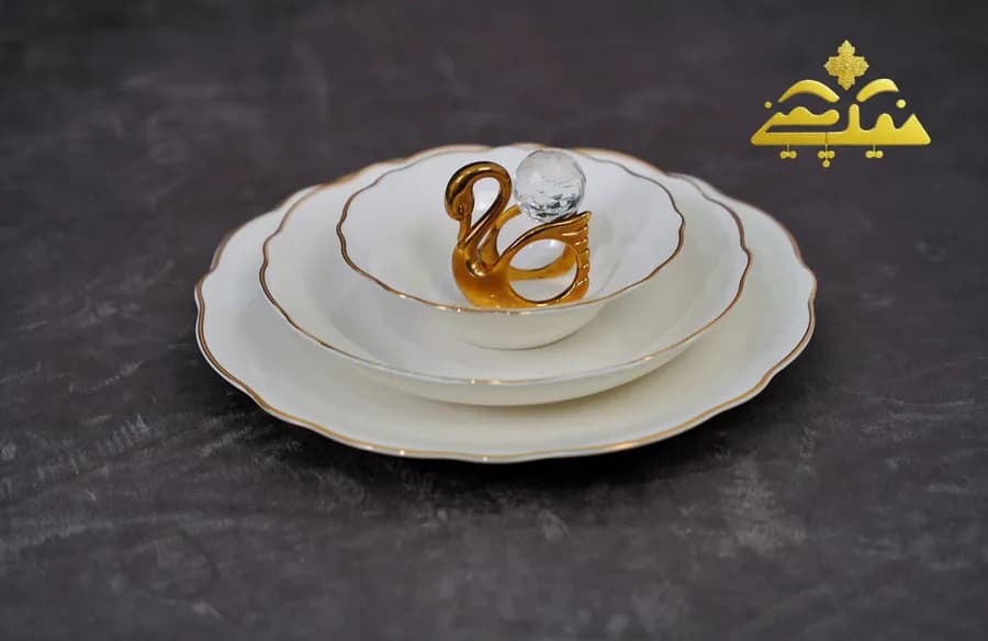 سرویس چینی الیزابت طرح پرسین (PER) 6 نفره 31 پارچه توس چینی قالب ملبورن — تصویر ۴