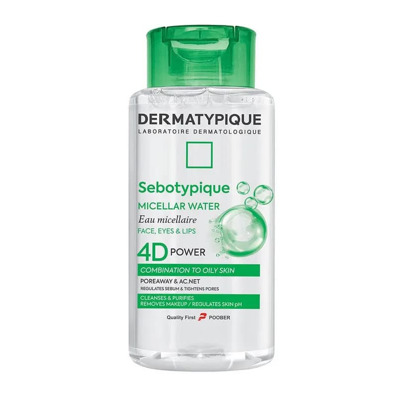 میسلار واتر درماتیپیک مدل sebotypique مناسب برای پوست چرب و مختلط حجم 250 میلیلیتر — تصویر ۳