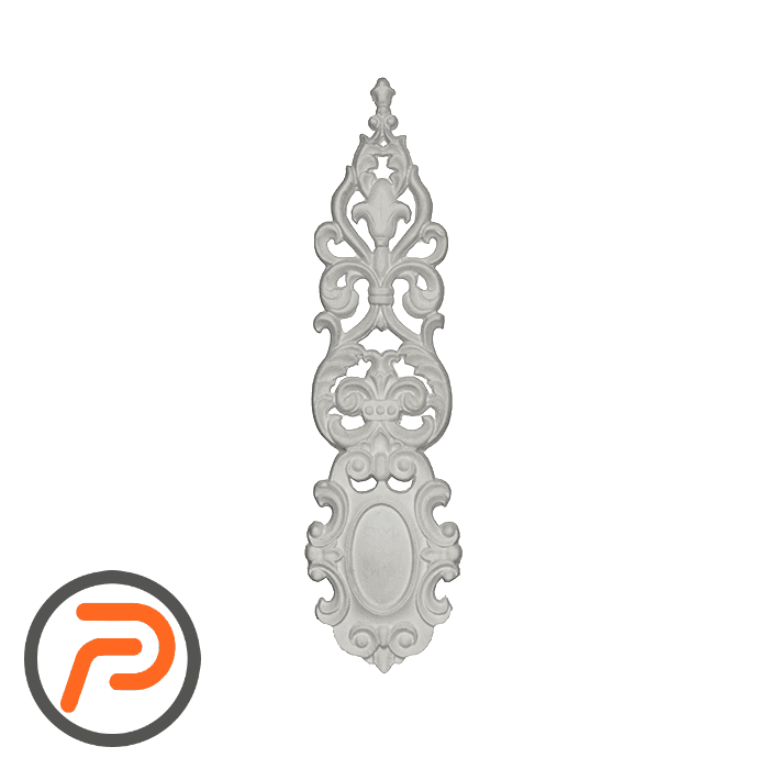 گل تزئینی طرح منبت pvc کد 05 F — تصویر ۲