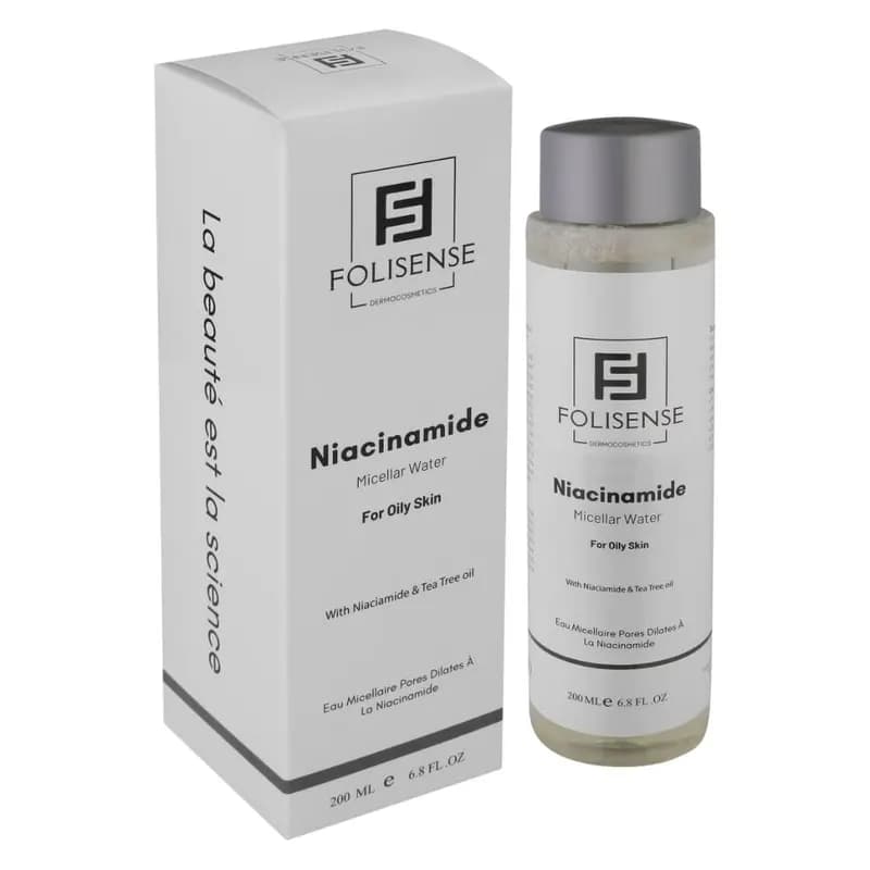 میسلار واتر فولیسنس مدل niacinamide مناسب برای پوست چرب حجم 200 میلیلیتر — تصویر ۲