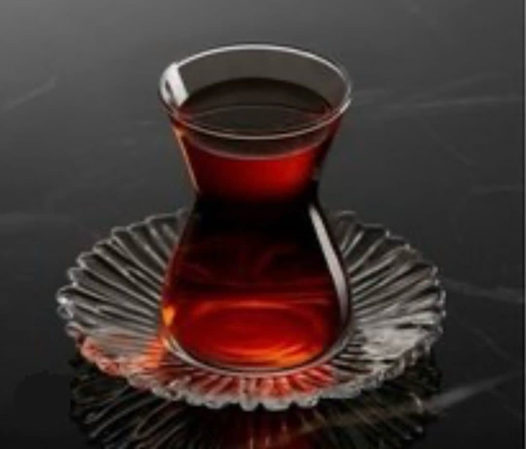 استکان نعلبکی پاشاباغچه طرح شلاله کد 96621 — تصویر ۲