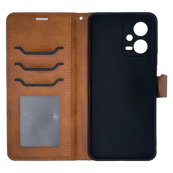 کیف چرمی کلاسوری شیائومی Note 12 5G/Poco X5 بند دار — تصویر ۵