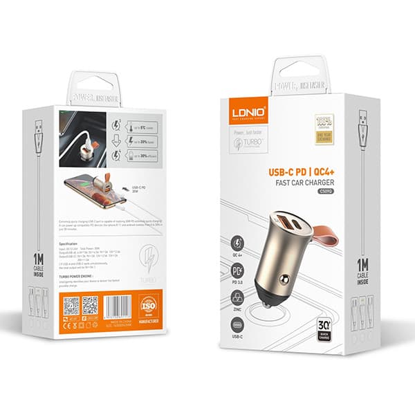 شارژر فندکی الدینو مدل C509Q — تصویر ۳