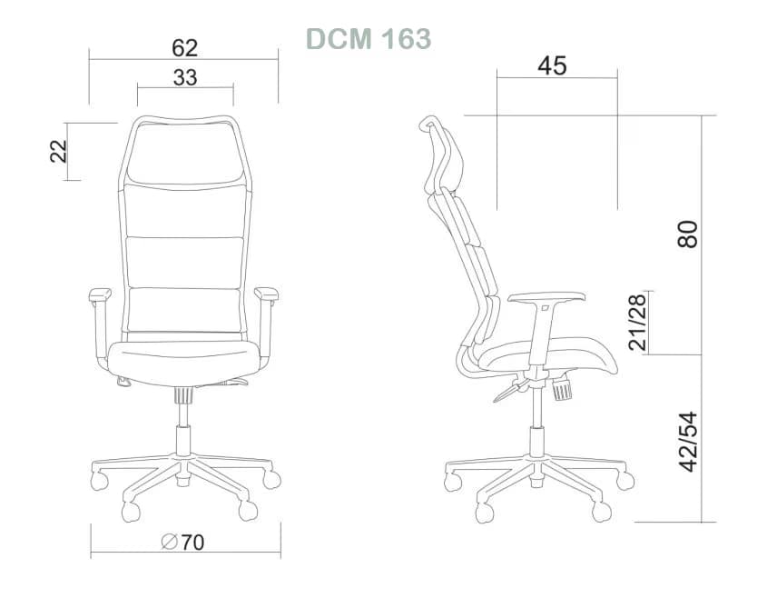 صندلی مدیریتی آرتمن مدل DCM163 — تصویر ۱۰