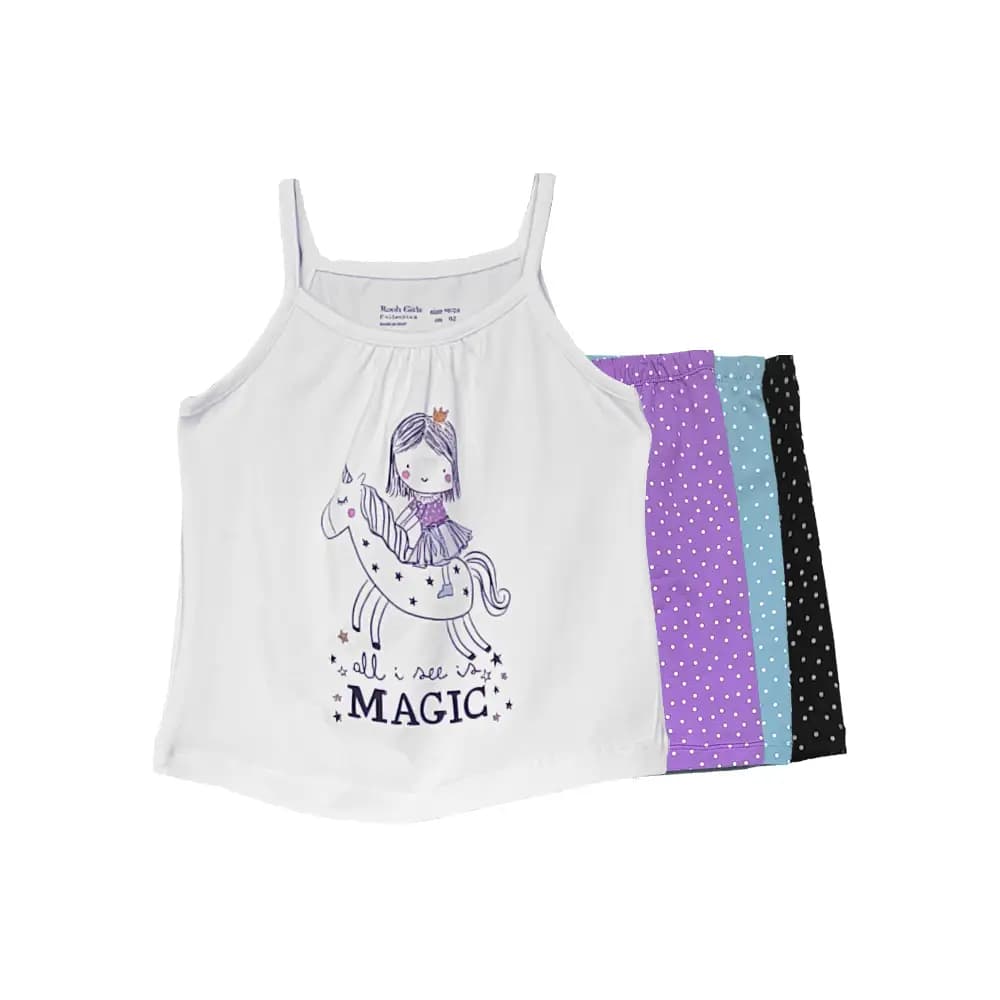 تاپ و شلوارک طرح MAGIC دخترانه (18ماه تا 7 سال) کد 628966 — تصویر ۶