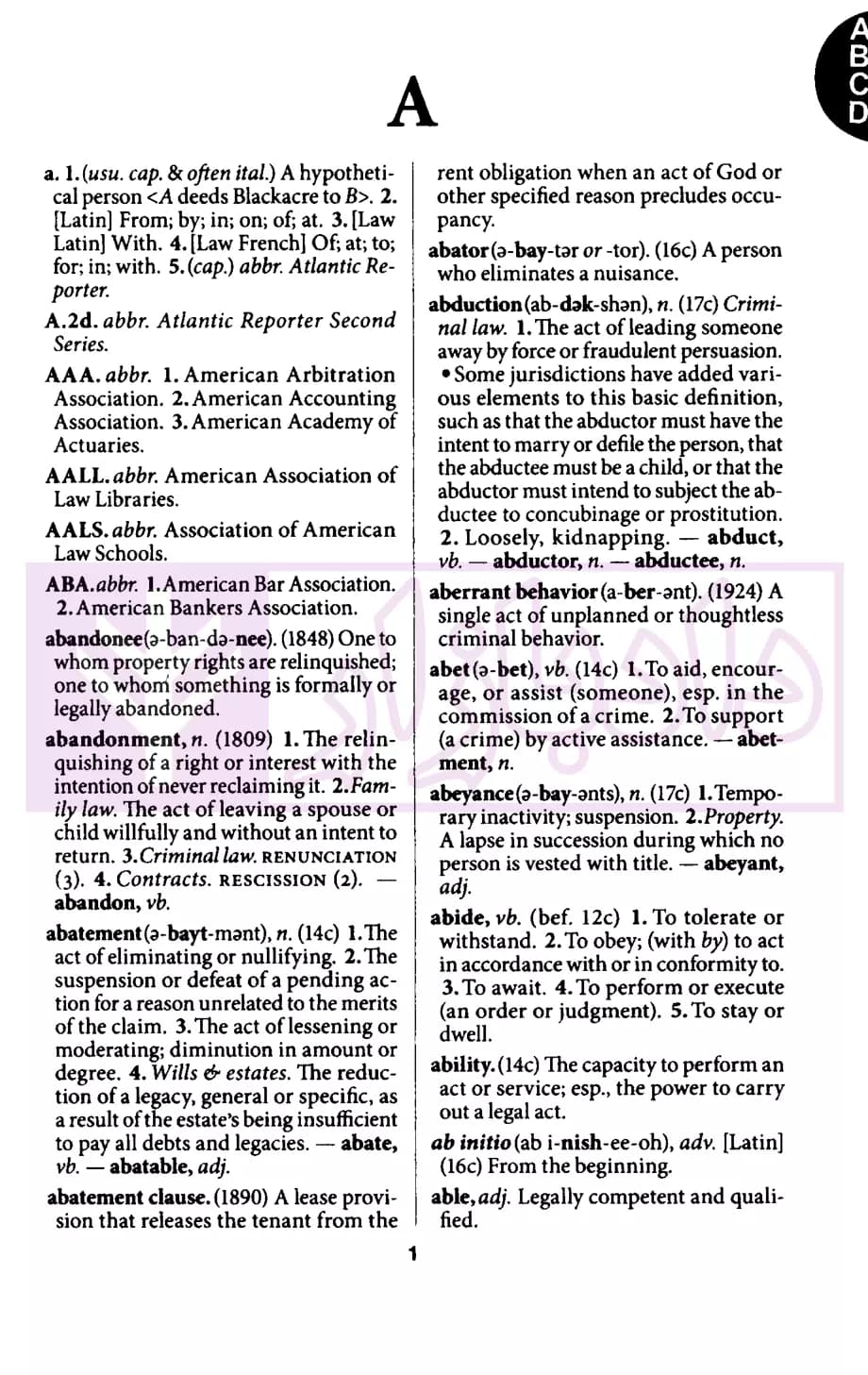 فرهنگ حقوقی (Blacks Law Dictionary) — تصویر ۳