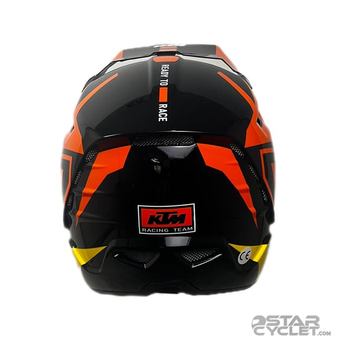 کلاه کاسکت کراسی KTM مدل BLACK ORANGE — تصویر ۴