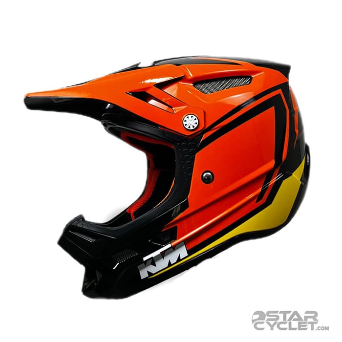 کلاه کاسکت کراسی KTM مدل BLACK ORANGE — تصویر ۲