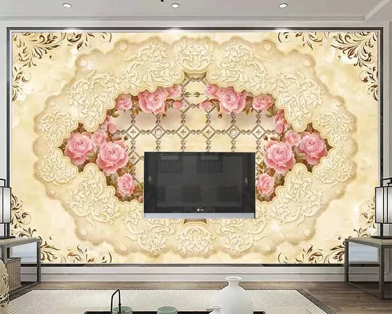 پوستر سه بعدی کلاسیک زمینه سنگ