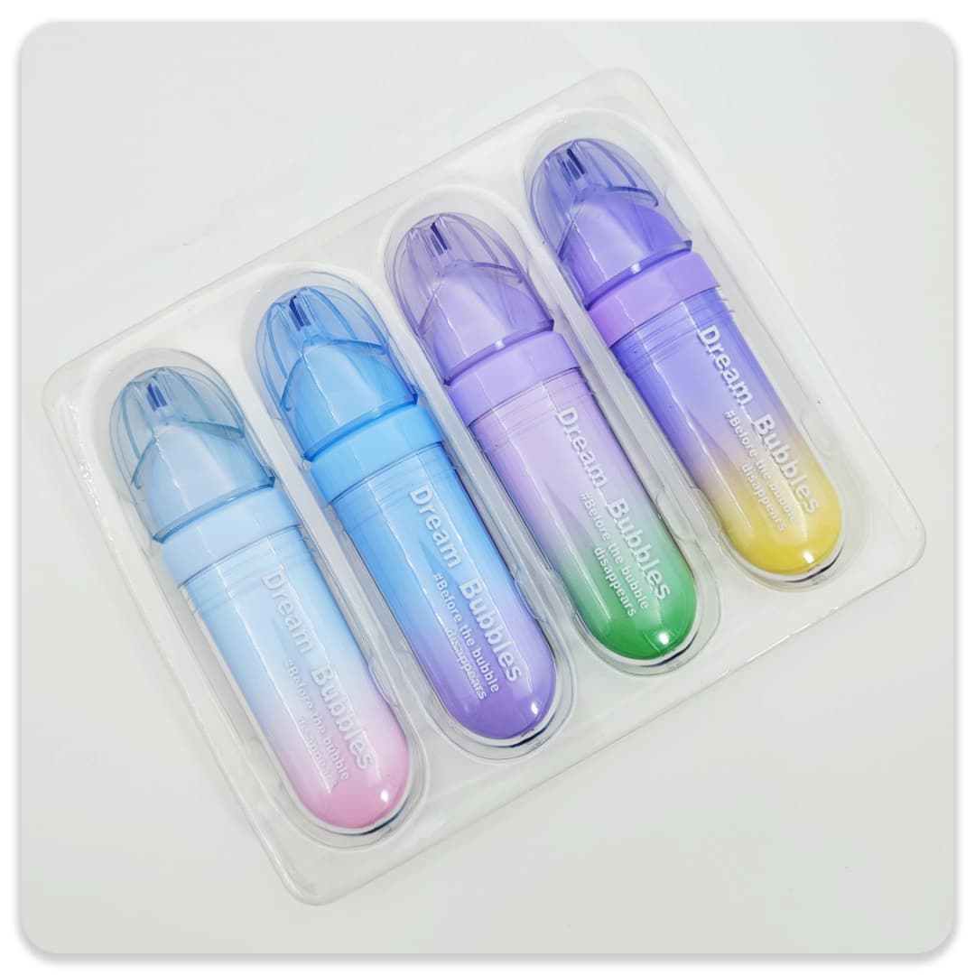 پک 4 عددی هایلایتر مدل Dream Bubbles PVC — تصویر ۷