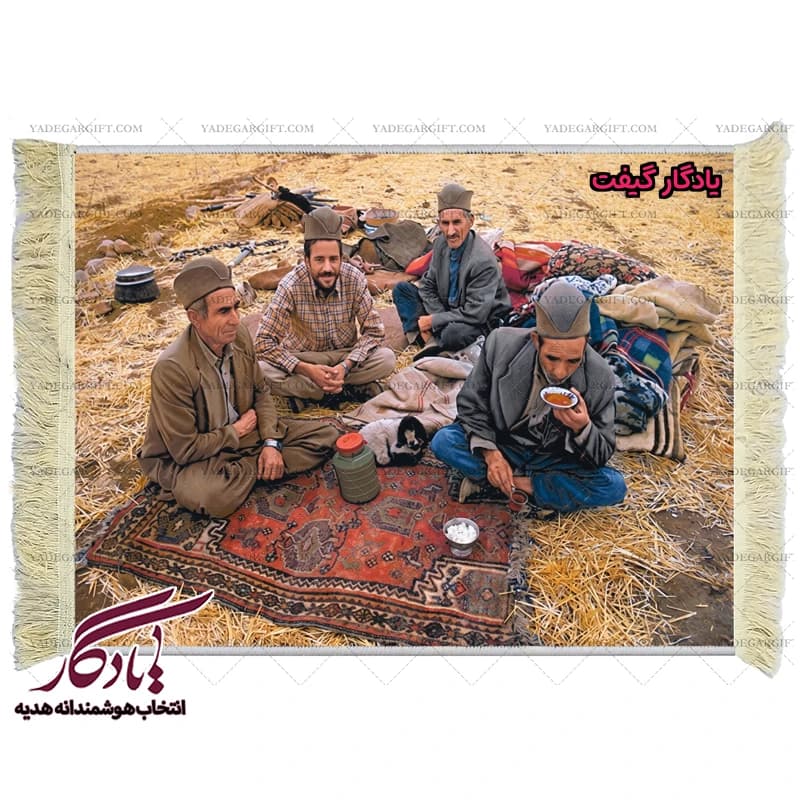 تابلو فرش ماشینی طرح آثار ایرانی زندگی عشایر کد i31