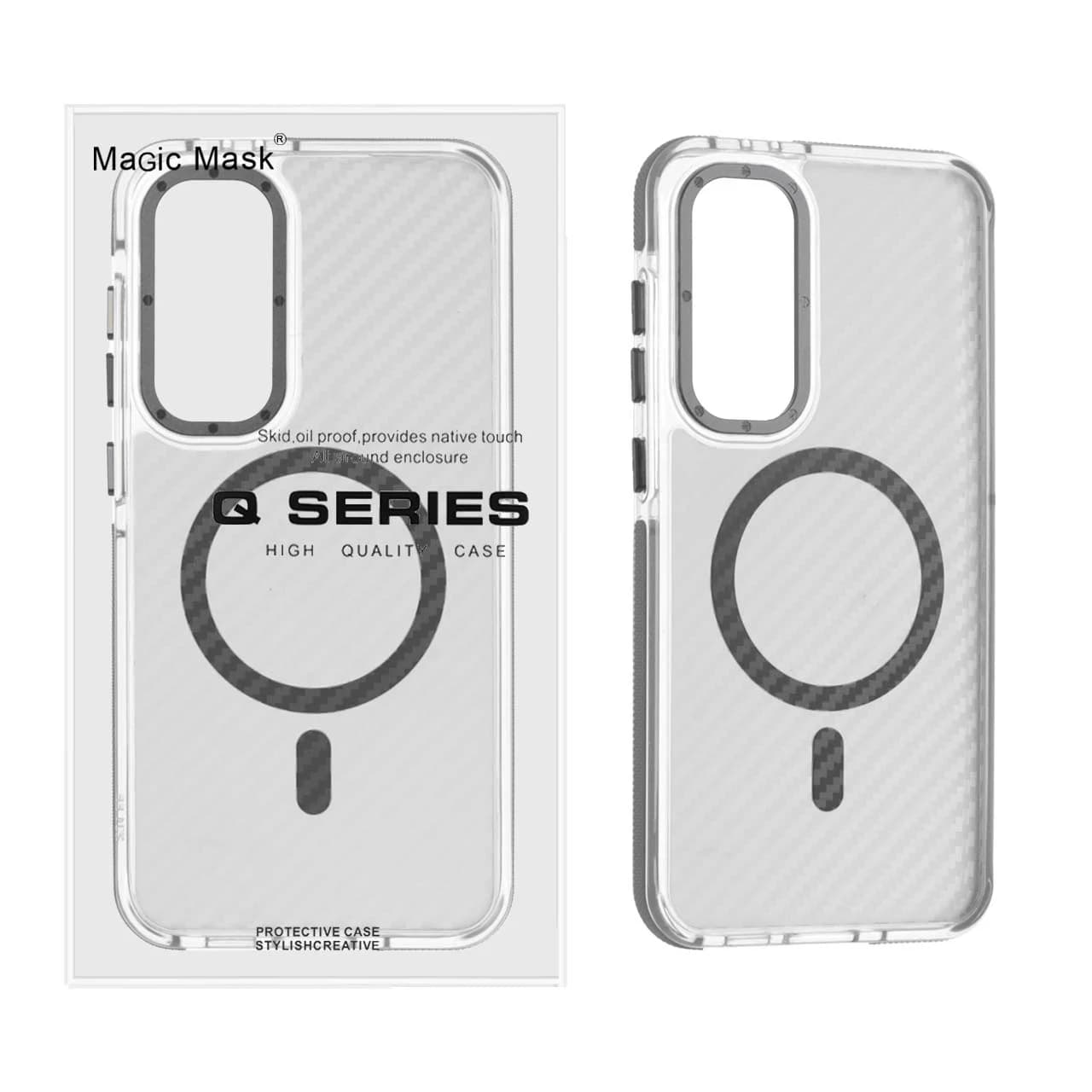 قاب اورجینال Q Series پشت کربن MagSafe مدل Samsung Galaxy S24 FE — تصویر ۲