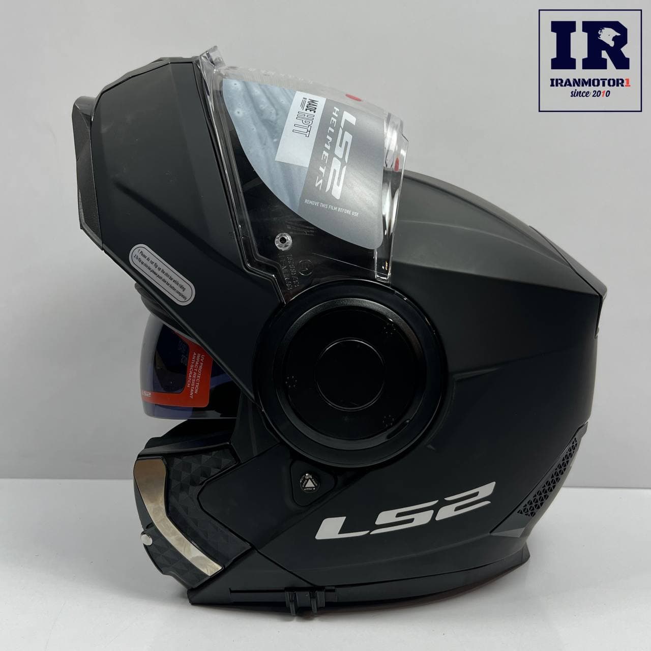 کلاه کاسکت فک متحرک LS2 scope مشکی مات اصلی — تصویر ۶