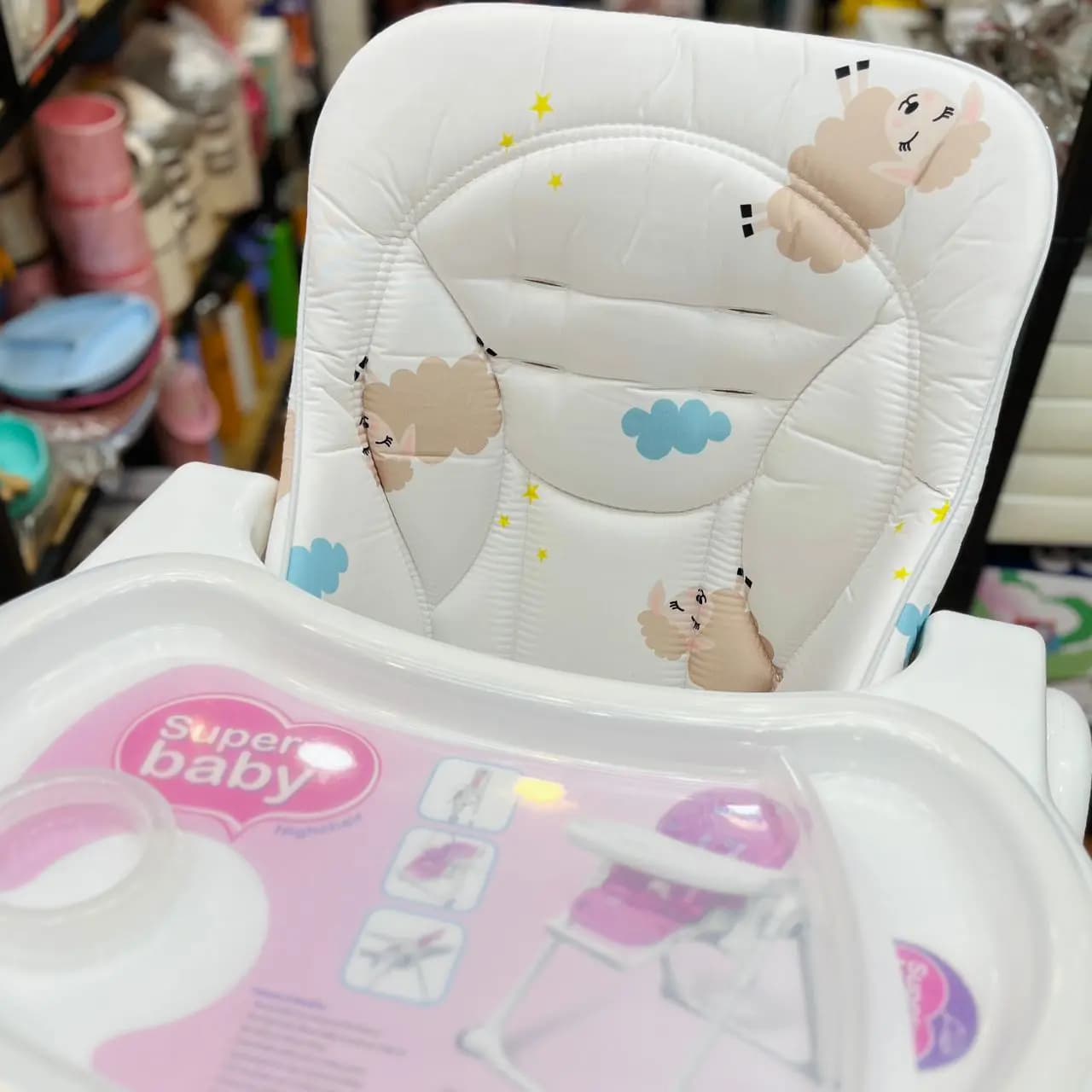 صندلی غذا کودک هپی بیبی Happy Baby سوپر بیبی در طرح بندی — تصویر ۳