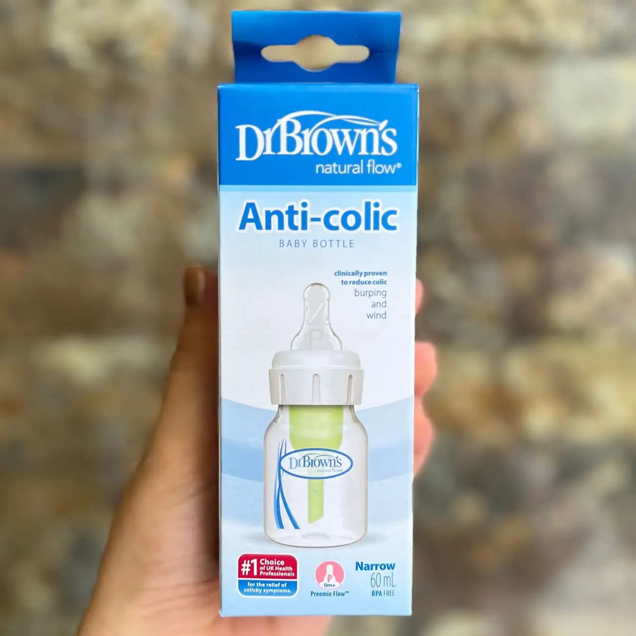 شیشه شیر طلقی ۶۰ میل باریک دکتر براون Dr Brown’s با سرشیشه P — تصویر ۳