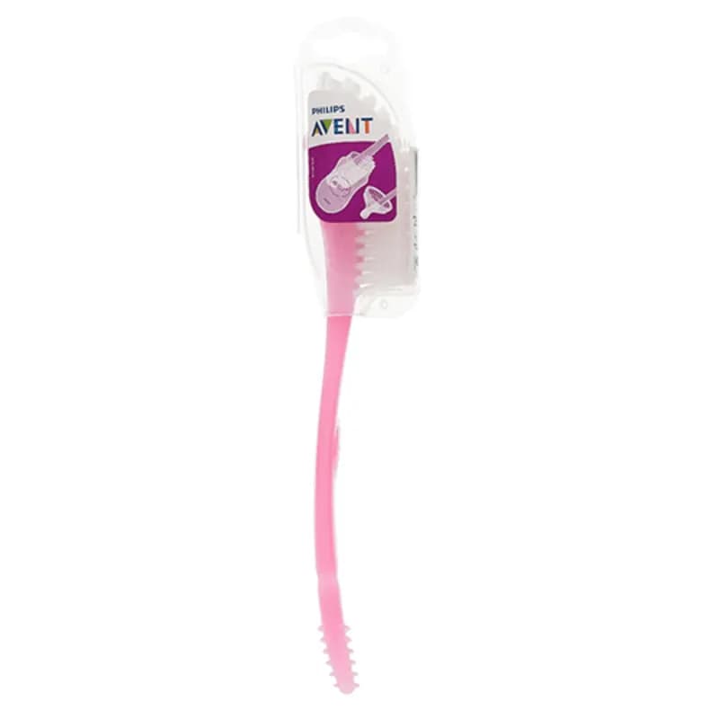 برس شیشه شور فیلیپس اونت Philips Avent درپوش دار آبی و صورتی — تصویر ۴