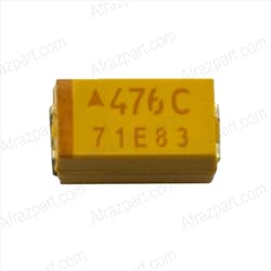 SMD خازن الکترولیتی تانتالیوم 47 میکرو فاراد 16 ولت پکیج C