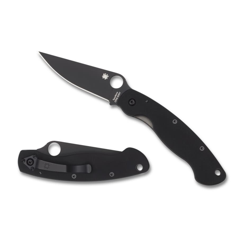 چاقو نظامی اسپایدرکو Spyderco MILITARY™ MODEL G-10 BLACK / BLACK BLADE