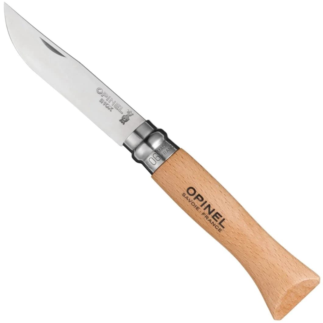 چاقو اپینل 06 استنلس – چوب راش Opinel No.06 Stainless Steel Folding Knife | Beech wood