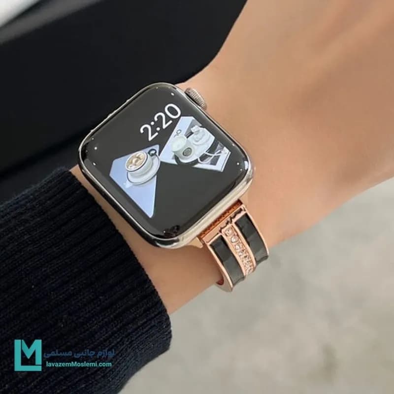 بند اپل واچ رزین دیاموند شنل کد W1068 | لوازم جانبی مسلمی — تصویر ۳