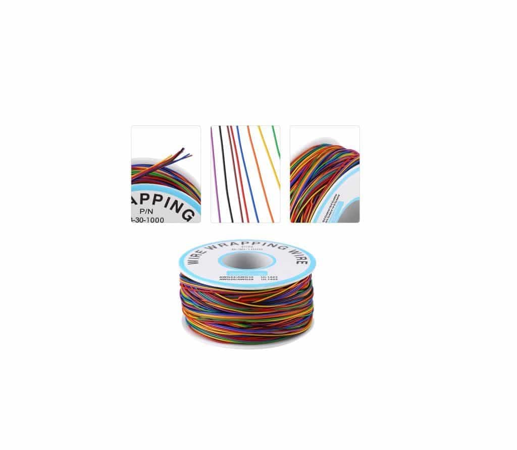 سیم وایررپ WRAPPING حلقه ای هشت رنگ کد B-30-1000 — تصویر ۲