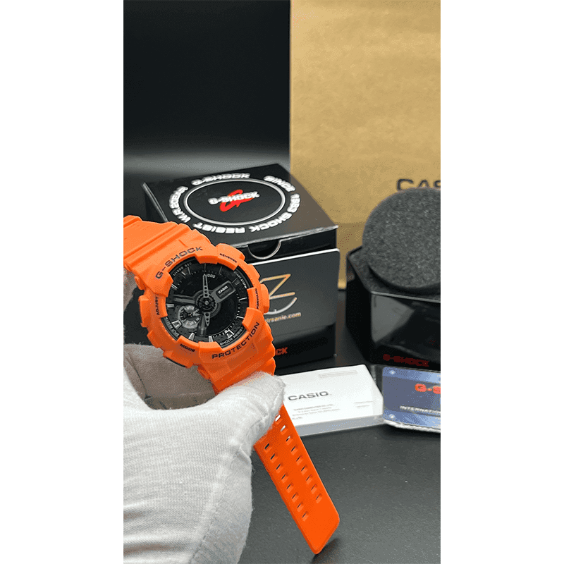 ساعت مچی مردانه کاسیو جی شاک نارنجی صفحه مشکی Casio G-Shock GA-110MR Orange Black Screen — تصویر ۶