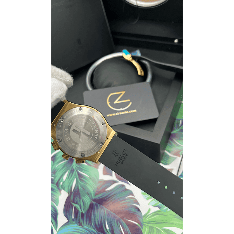 ساعت مچی هابلوت کلاسیک طلایی صفحه سفید (تک و ست) Hublot Classic Fusion Golden White Screen — تصویر ۲