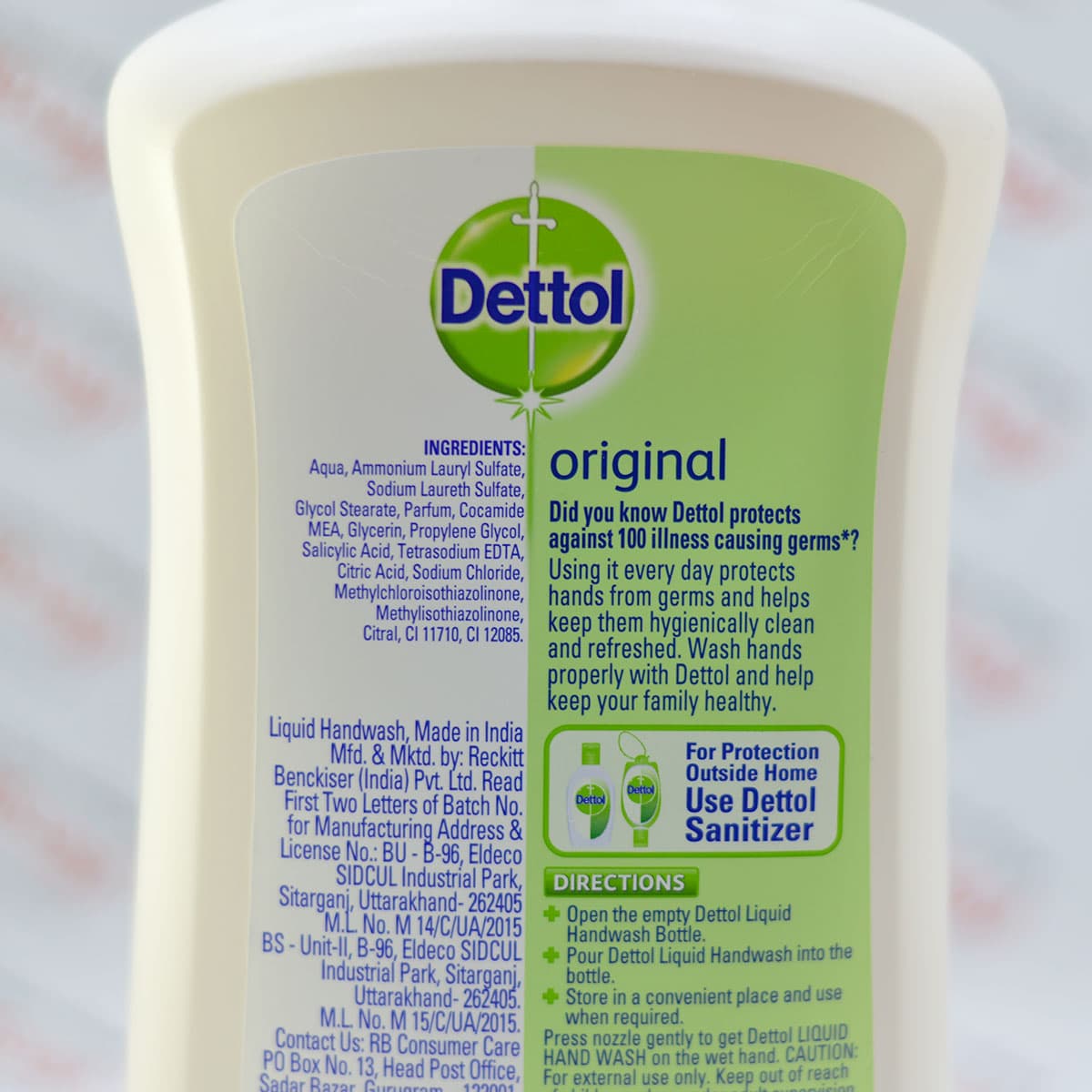 مایع دستشویی دتول Dettol Original Liquid Handwash حجم 900 میل — تصویر ۵