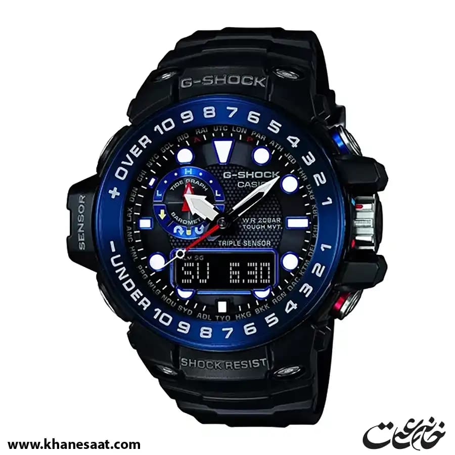ساعت مچی مردانه کاسیو جی شاک اصل مدل GWN-1000B-1B — تصویر ۲