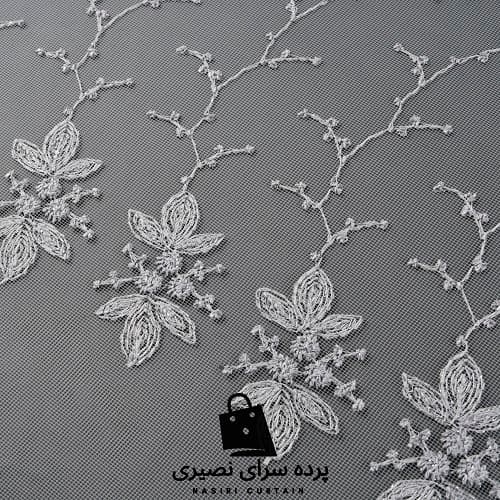 پرده شید دومکانیزم شکوفه رنگ طوسی طراحی ساده و آرامشبخش — تصویر ۲