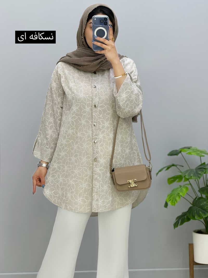 شومیزمانتویی یقه مردانه ماهنی کد957302 — تصویر ۵