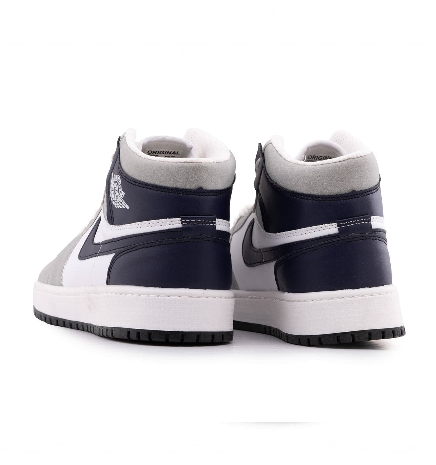 کفش مردانه روزمره چرم مصنوعی سفید طوسی Nike کد 50719 — تصویر ۴