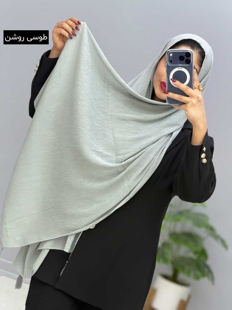 شال پلیسه تاتلی کد2010183 — تصویر ۵