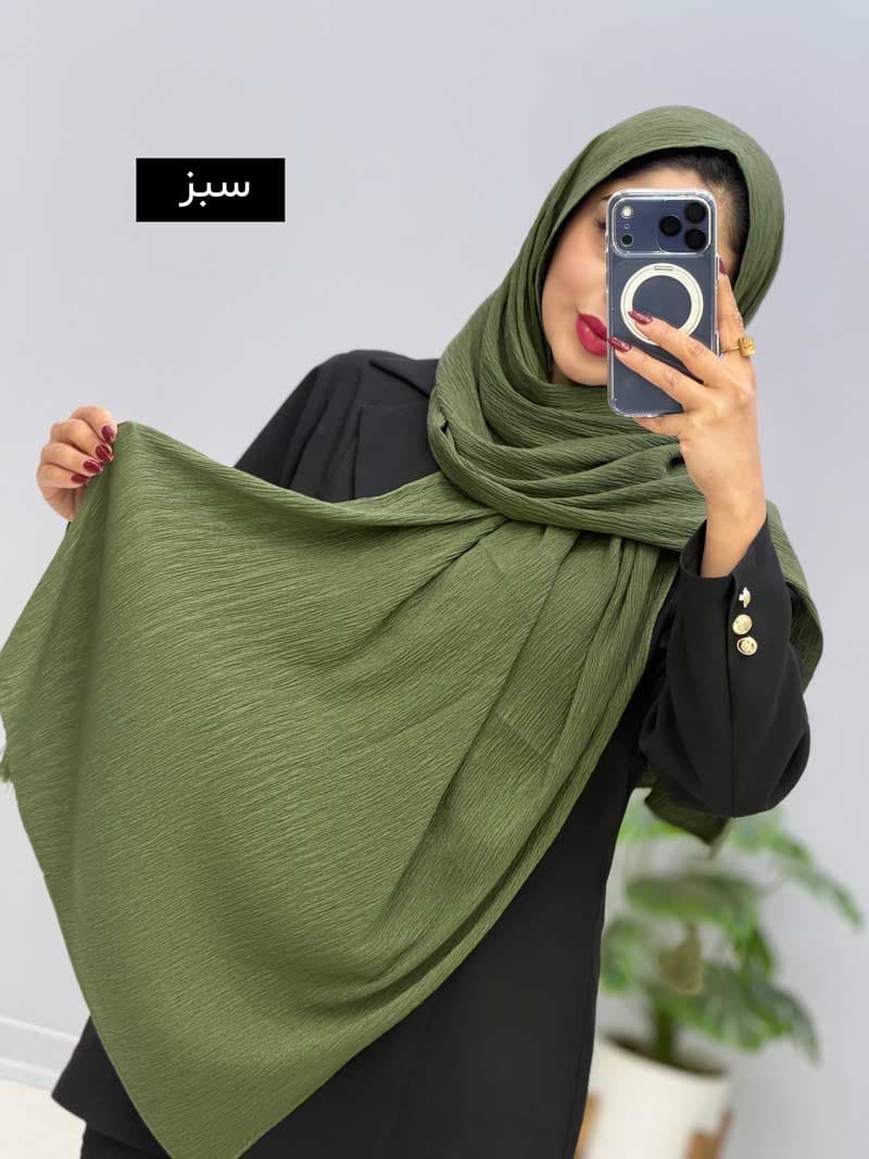 شال پلیسه تاتلی کد2010183 — تصویر ۷