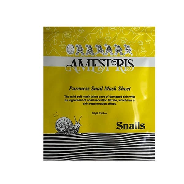 ماسک ورقه ای عصاره حلزون برند آمستریس AMFSTRIS
