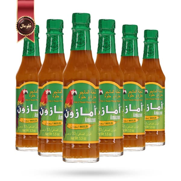 6 عدد سس آمازون Amazon مدل تند و شیرین Hot and Sweet حجم 90 گرم (اورجینال)