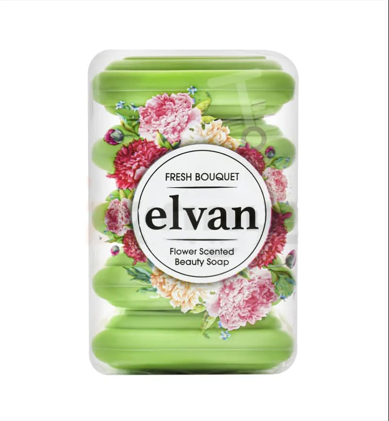 صابون الوان Elvan رنگ سبز مدل Fresh Bouquet