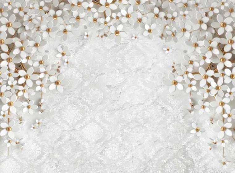 پوستر دیواری سه بعدی گل نیلوفر کد 3DF-056 — تصویر ۵