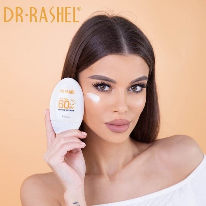 کرم ضد آفتاب و آبرسان دکتر راشل Dr Rashel مدل Anti-Aging تخم مرغی SPF 60 وزن 60 گرم — تصویر ۳