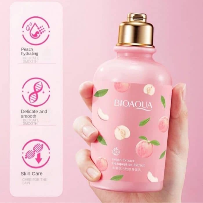 لوسیون بدن هلو بیوآکواBIOAQUA حجم 250 میل — تصویر ۲