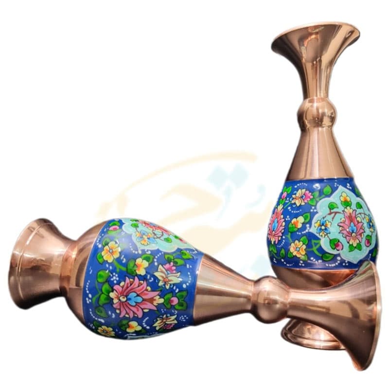گلدان مسی 20 سانتی مدل پرداز به همراه جعبه فانتزی — تصویر ۶