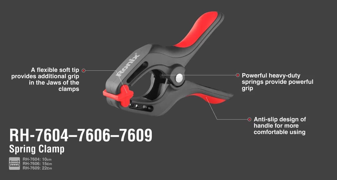 پیچ دستی انبری رونیکس مدل RH-7604 سایز 4 اینچ — تصویر ۷