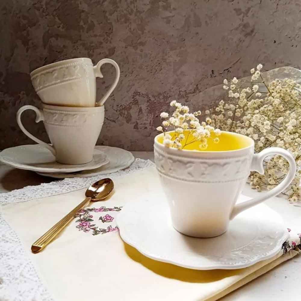 فنجان و زیر فنجانی سرامیکی (00345)
