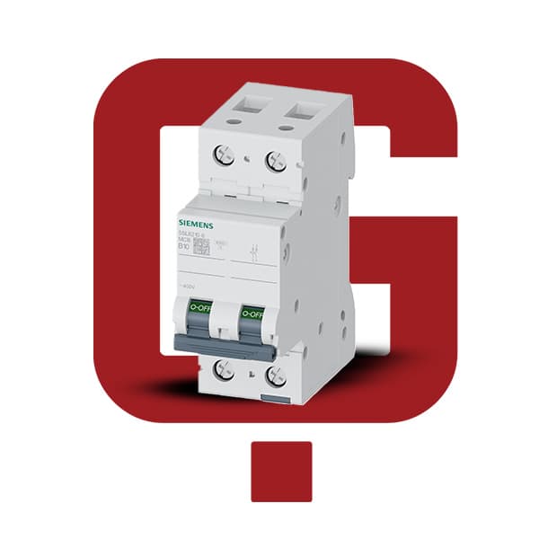 5sl6210-6 کلید مینیاتوری زیمنس 10 آمپر دو پل ، تیپ B