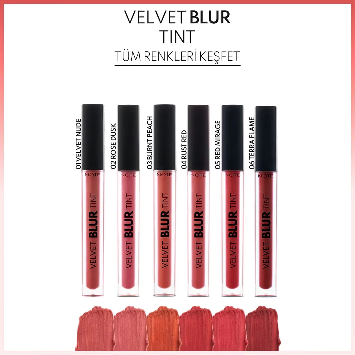 رژ لب مایع نوت مدل Velvet Blur — تصویر ۲