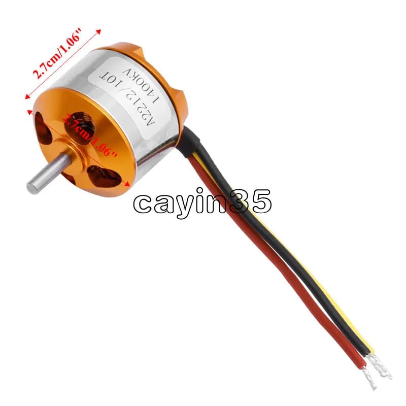 موتور براشلس A2212/10T 1400kv — تصویر ۴