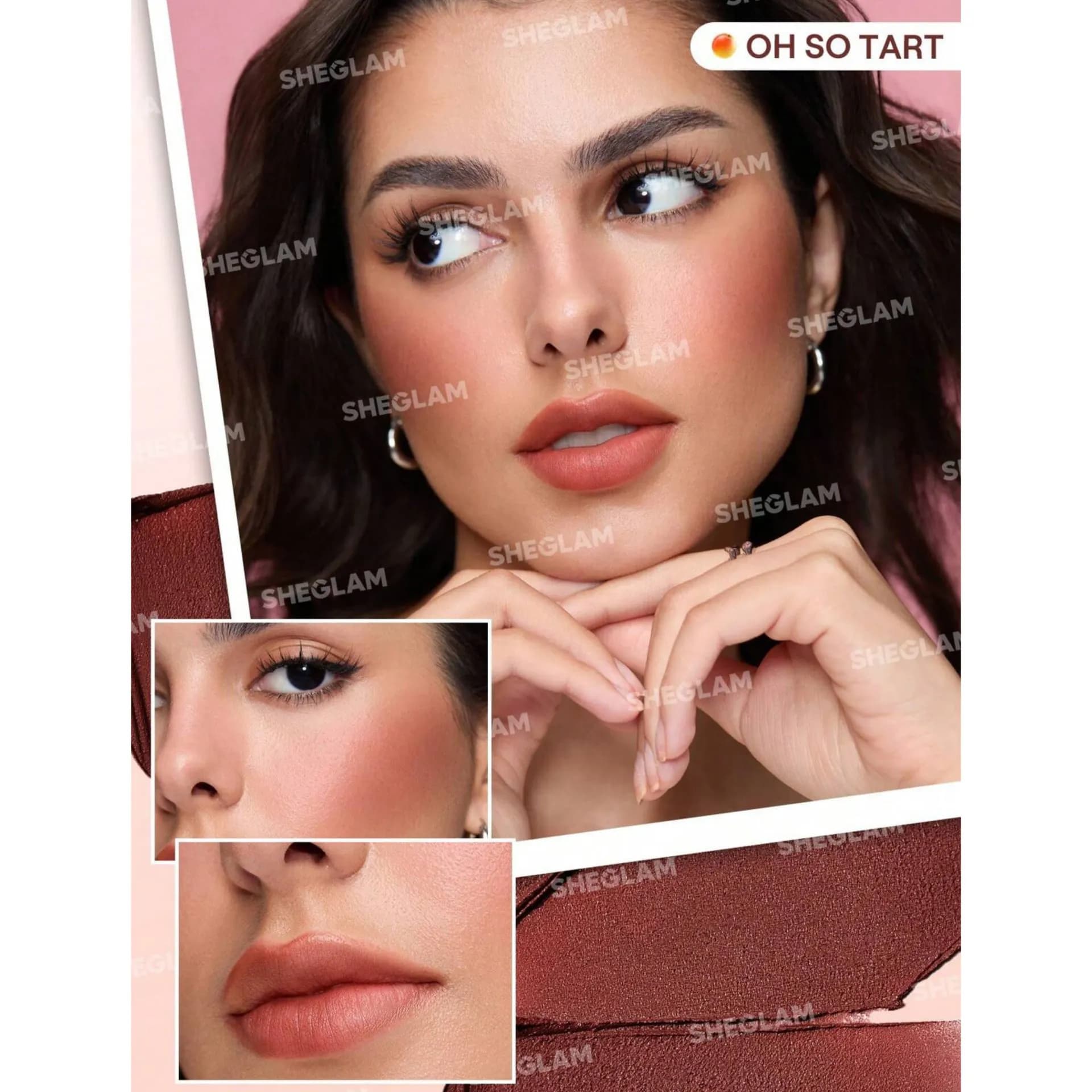 رژلب و رژگونه 3 طبقه مدل Lip Cream Stack رنگ Apricot Dream شیگلم SHEGLAM — تصویر ۴
