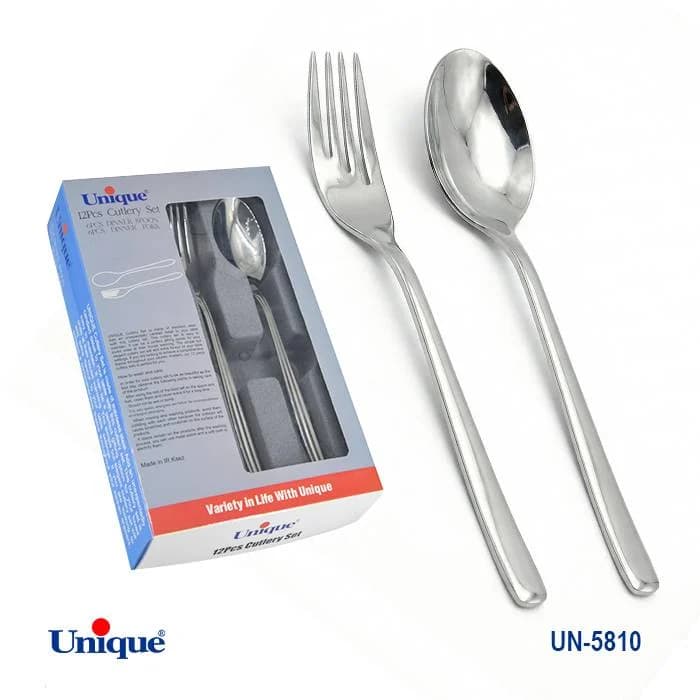 قاشق و چنگال تک استیل (خارجی) یونیک کد UN-5810 — تصویر ۲